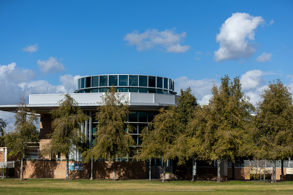 A photo of the highlander union building at UCR